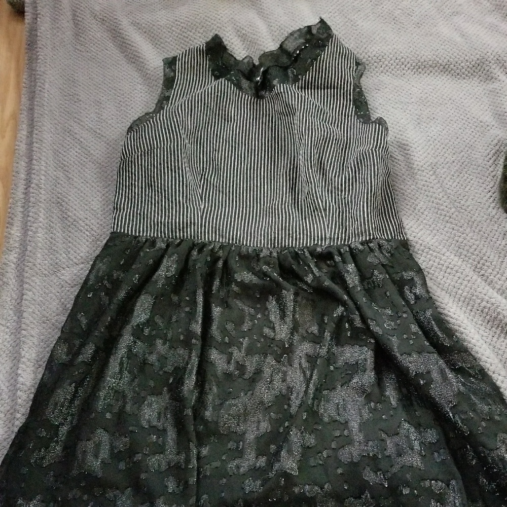 Stripe and tulle dress